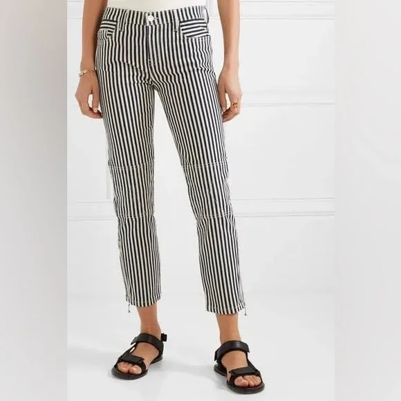 CURRENT/ELLIOTT NWT The Cropped Lexton in Modern Stripe - Picture 4 of 10